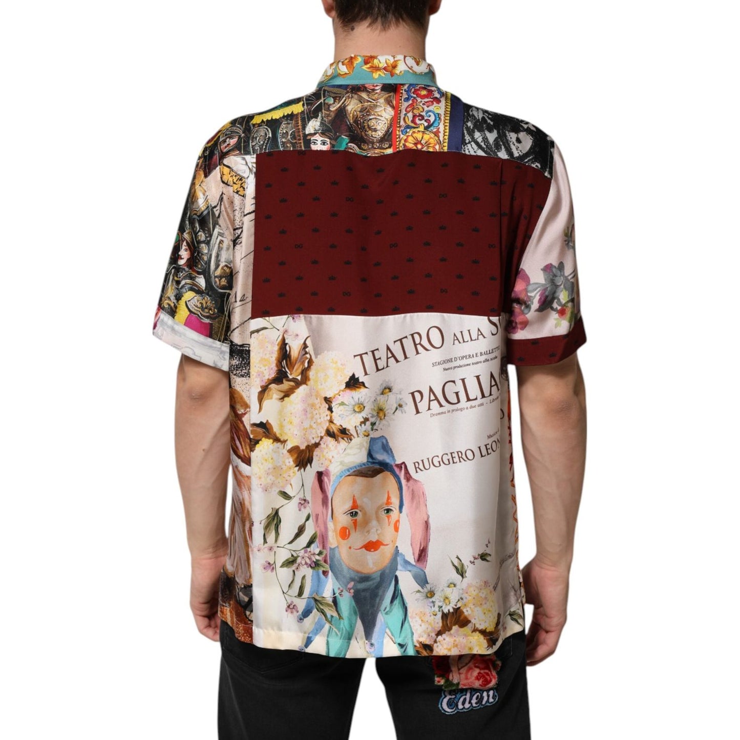 Dolce & Gabbana Multicolor Shell Print Hawaii Casual Shirt TSH90793-39