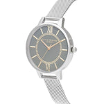 Olivia Burton Silver Stainless Steel Watch OBOB16WD86AC