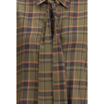 Saint Laurent Cassandre check lavallière Shirt SA-838890Y33IA2883-L
