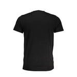 Cavalli Class Black Cotton T-Shirt CA-28570-M
