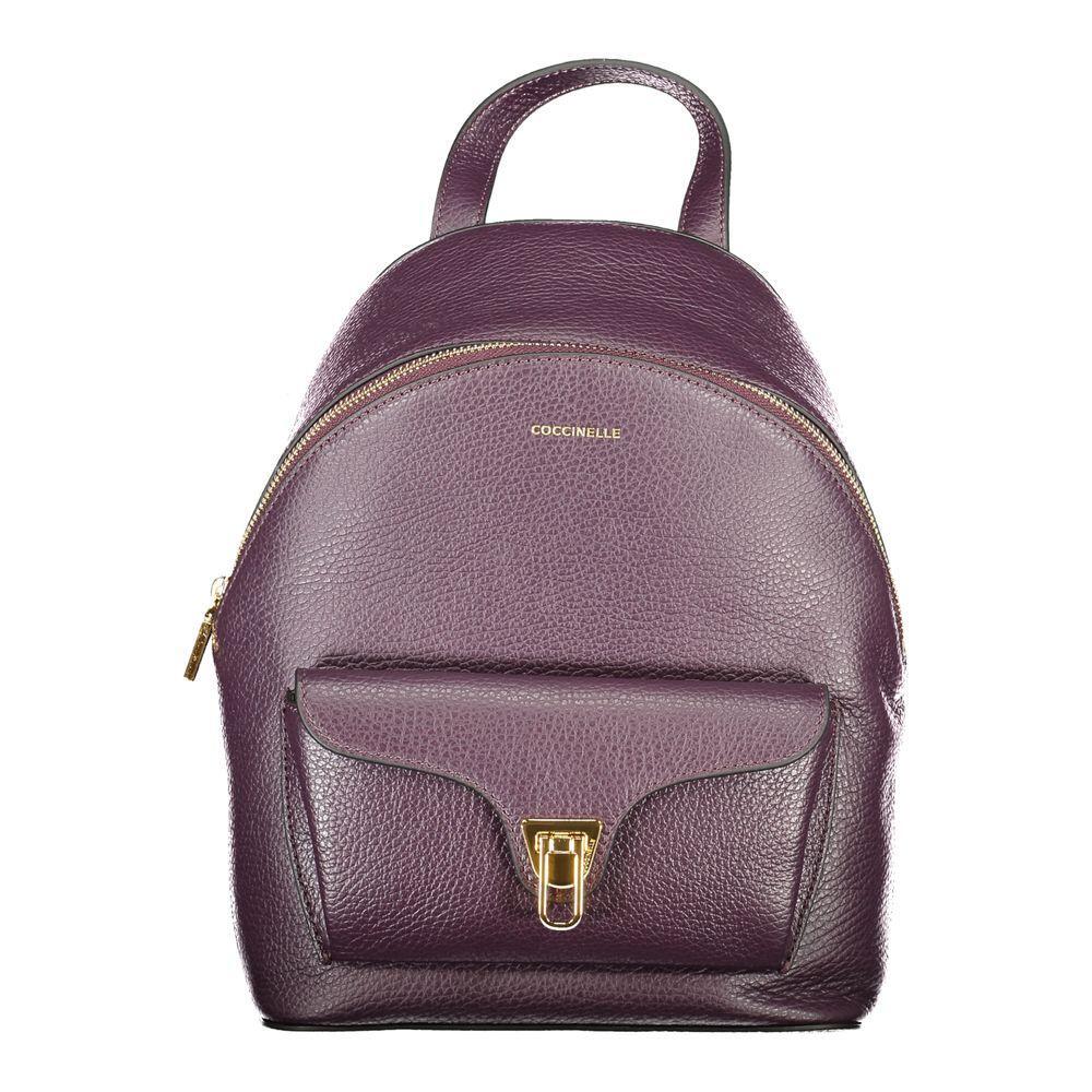 Coccinelle Purple Leather Women Backpack CO-39485