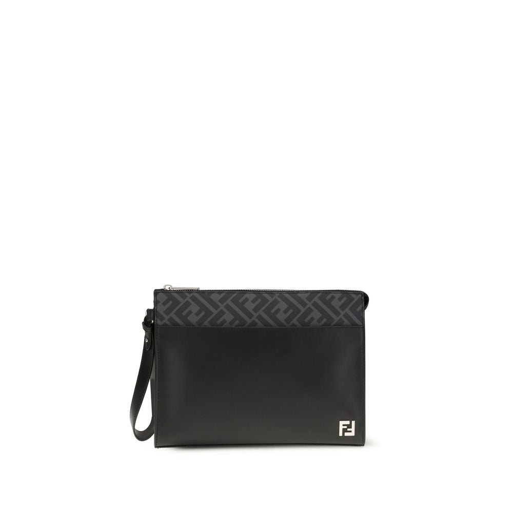 Fendi Leather FF canvas Pouch FE7VA491AJF0F0GXNBB