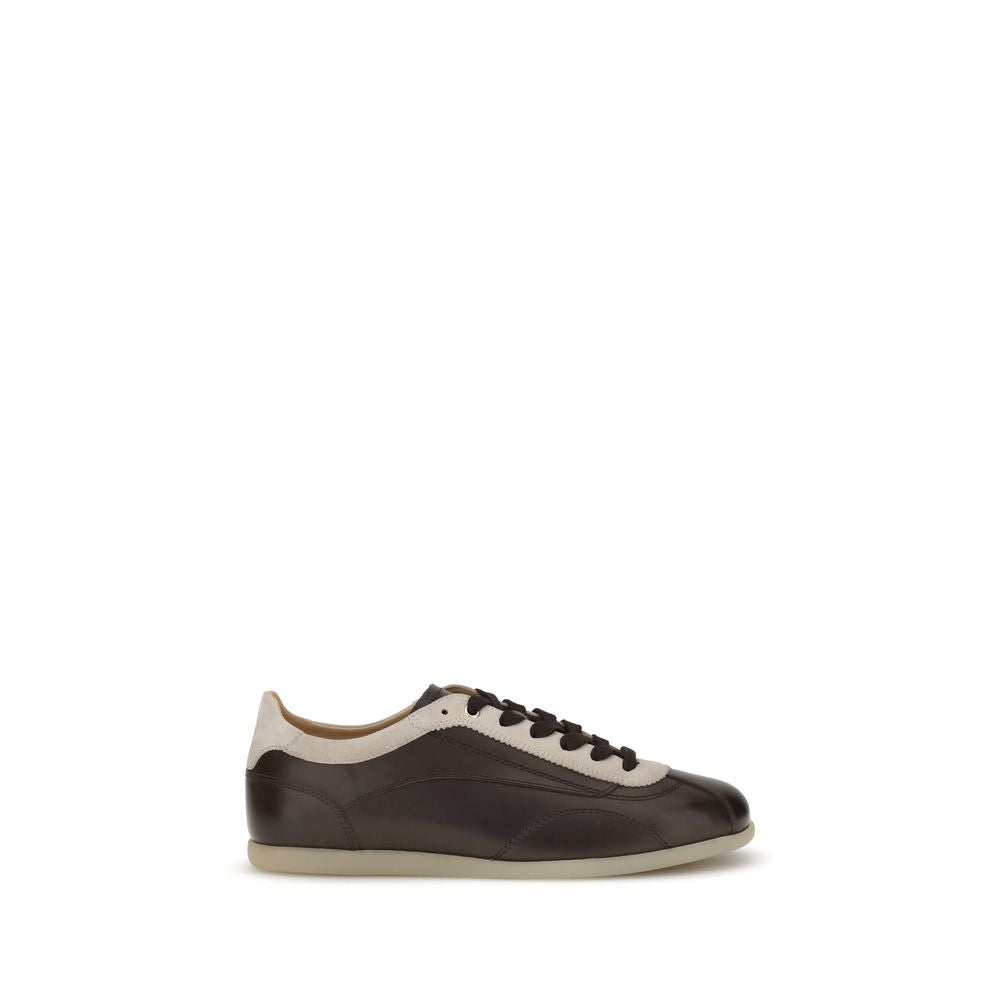 Brunello Cucinelli Calfskin and suede Sneakers BR-MZUVRSD337COG41-EU40/US7