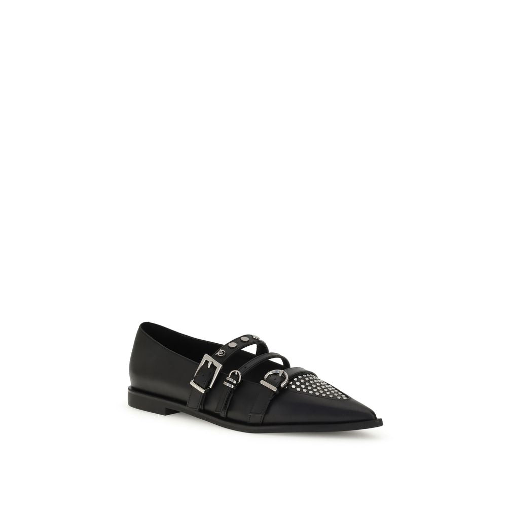 PINKO Studded Ballerinas PI-SD0371P001Z99BLACK-EU36/US6