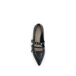 PINKO Studded Ballerinas PI-SD0371P001Z99BLACK-EU36/US6