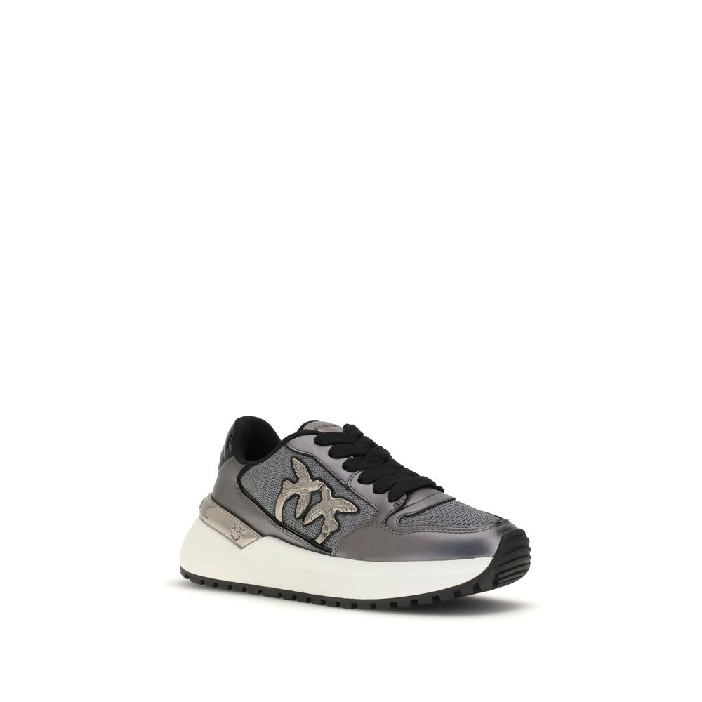 PINKO Glitter Sneakers PI-SS0055P105KZ7MESHPEWTER-EU36/US6