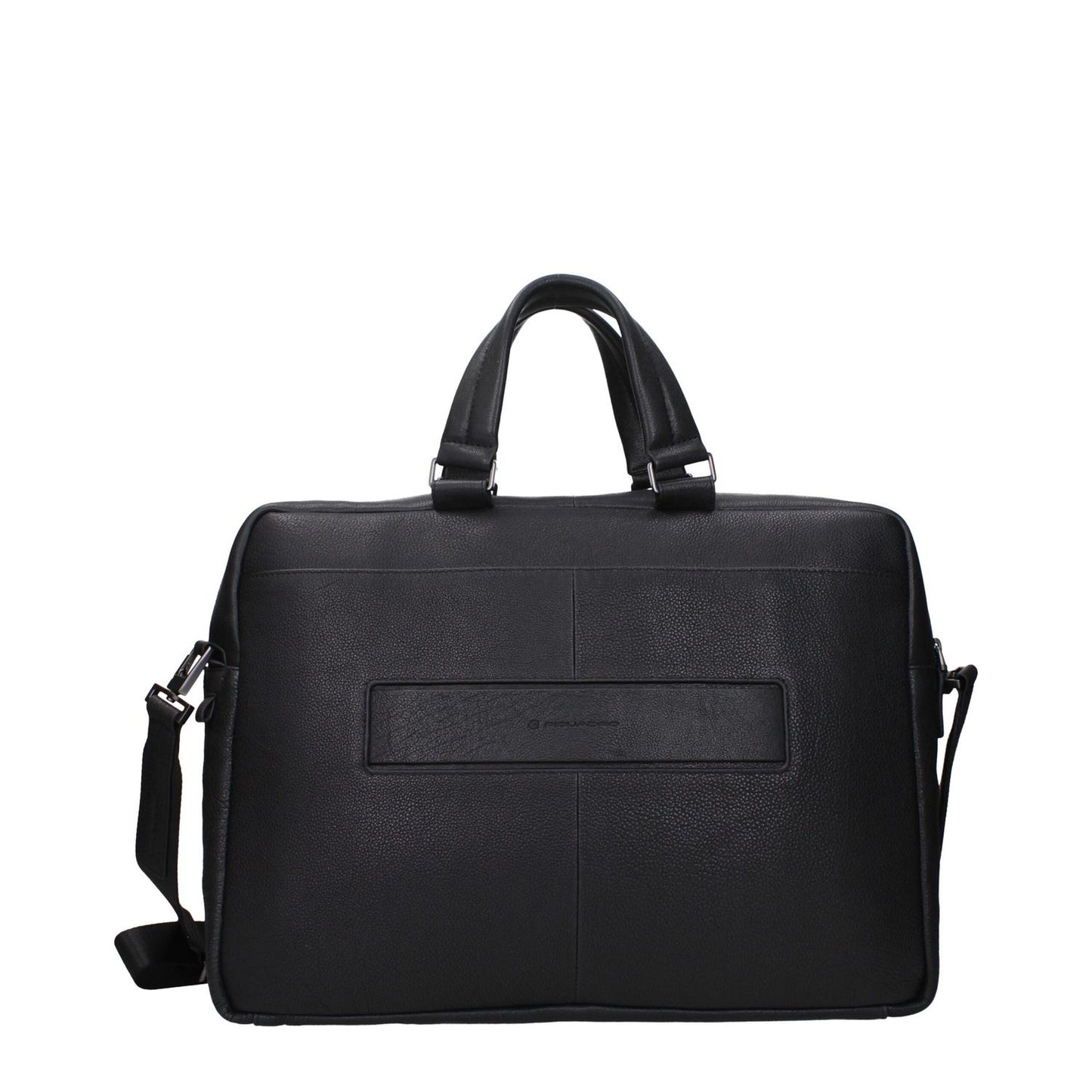 Piquadro Black Leather Business And Laptop Bag