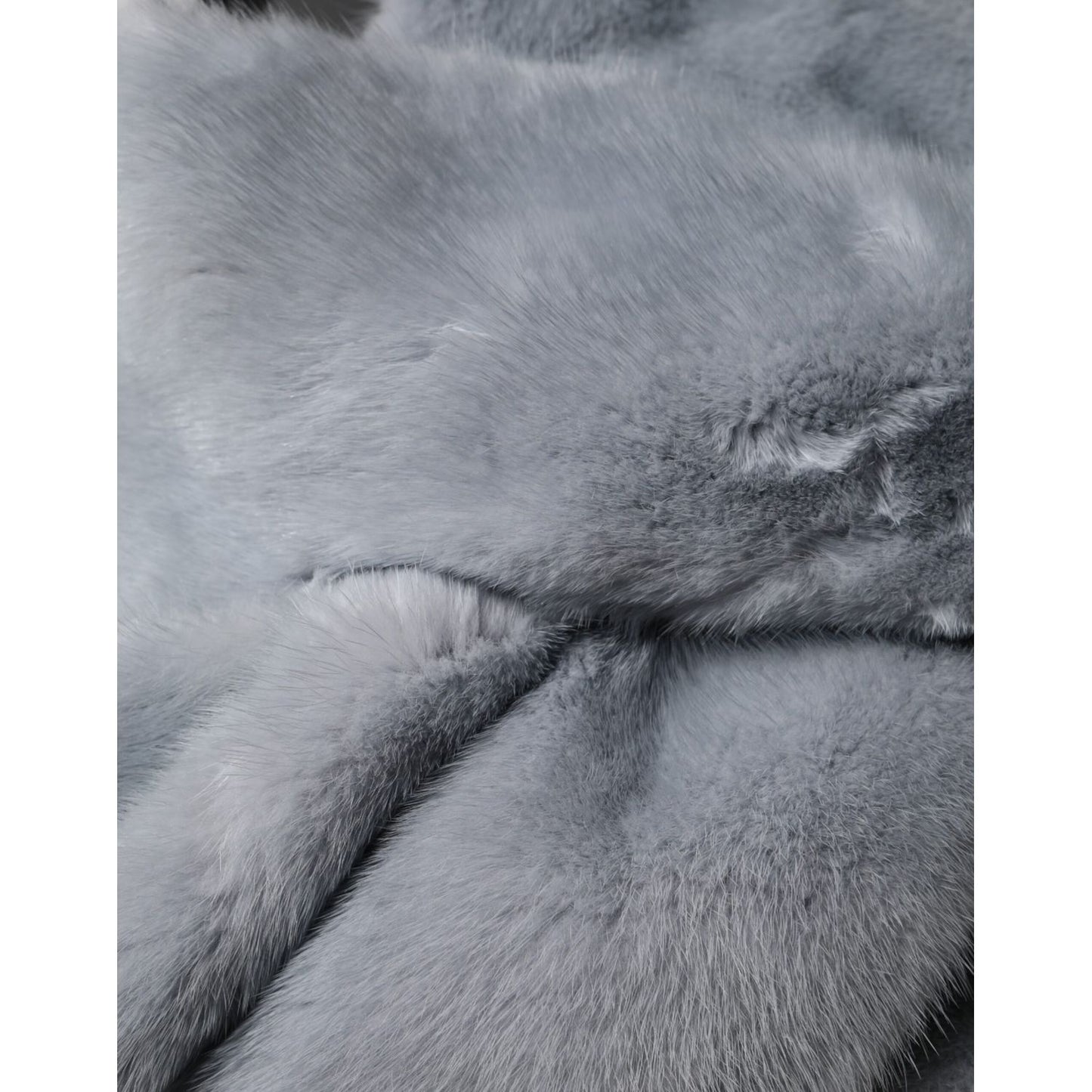 Dolce & Gabbana Powder Blue Mink Fur Neck Warmer Scarf