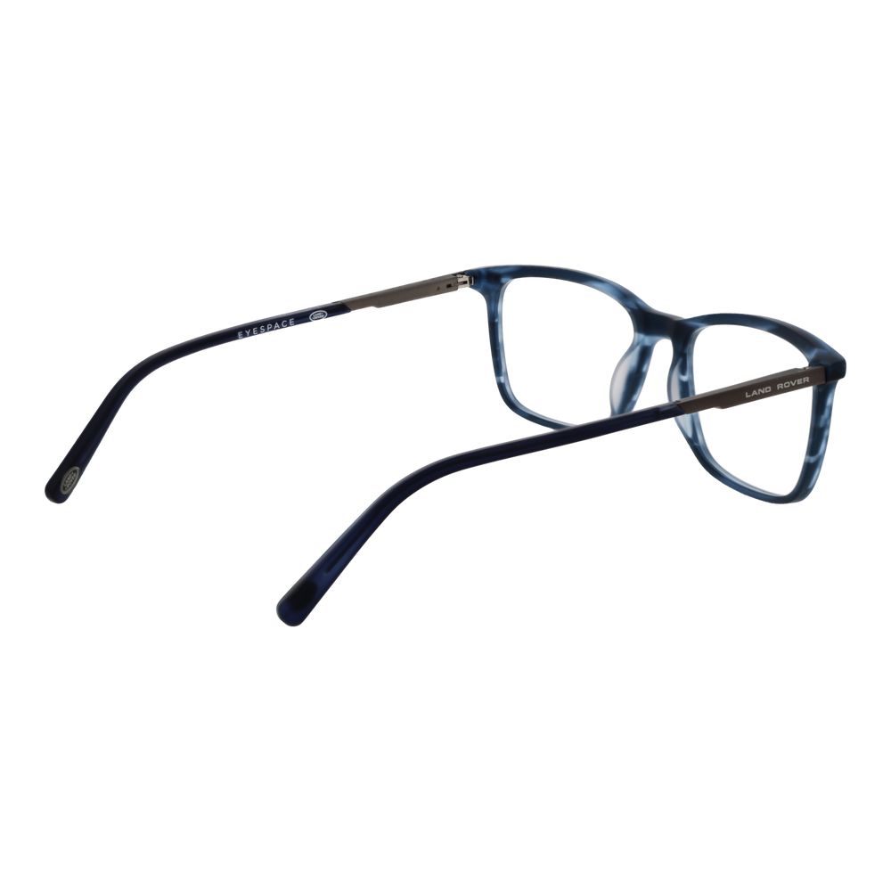 Land Rover Blue Acetate & Metal Glasses (Frames) with full-rim rectangle design and spring hinge.