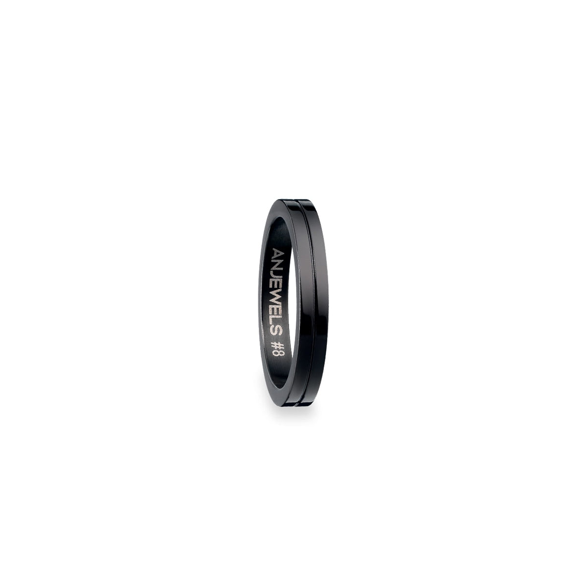 AN JEWELS JEWELRY Mod. AR.R1NS08BK-9 black ring, elegant design