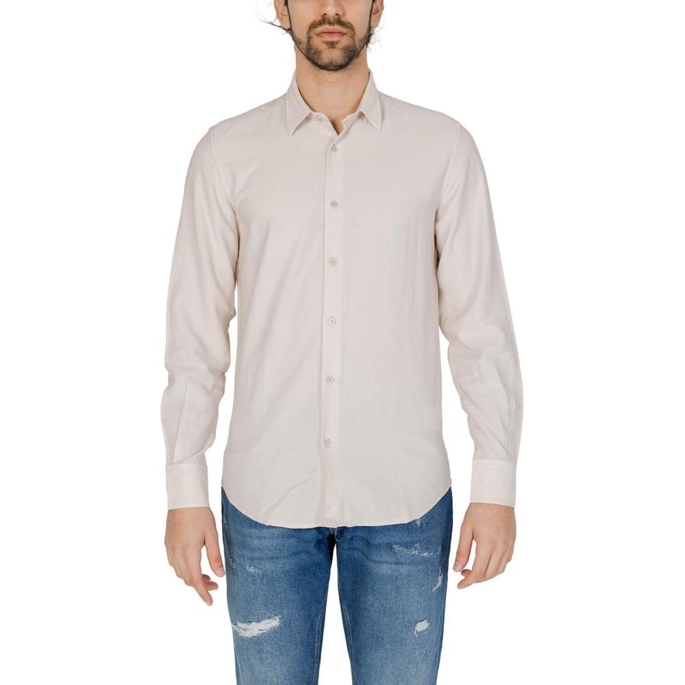 Antony Morato Beige Viscose Shirt 1728,71956299936,Antony Morato,Beige,Clothing,IT54 | XXL,Men,Men - Clothing,New with tags,Shirts - Men - Clothing Antony Morato AN-13369802507-IT54 | XXL