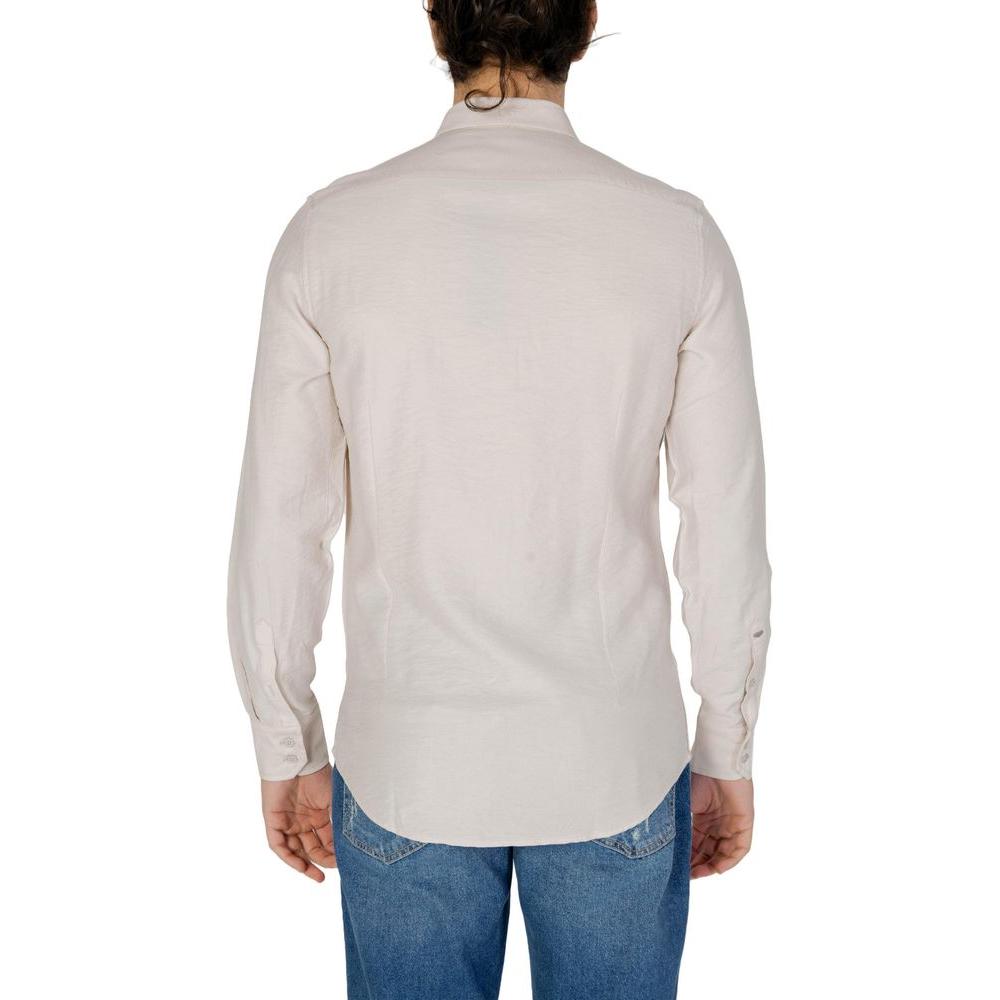 Antony Morato Beige Viscose Shirt 1728,71956299936,Antony Morato,Beige,Clothing,IT54 | XXL,Men,Men - Clothing,New with tags,Shirts - Men - Clothing Antony Morato AN-13369802507-IT54 | XXL
