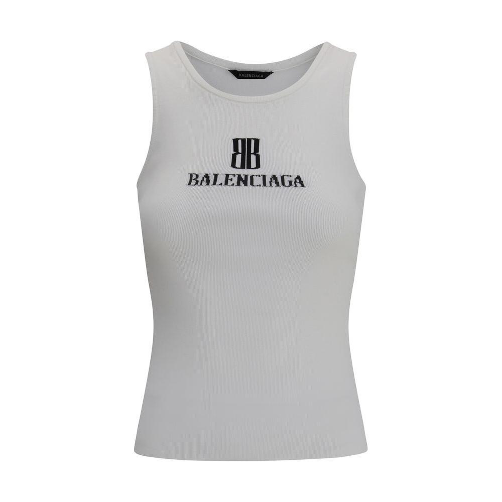 Balenciaga Logoed Top 1728,72470364320,Balenciaga,Clothing,L,M,New with tags,S,White,Women,Women - Clothing Balenciaga BA-835500T52319040-L