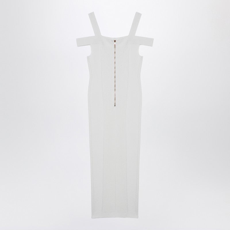 Balmain Balmain White knit dress with double straps Fall - Winter 2024,LDin,Women,Women > Clothing,Women > Clothing > Dresses,Yes Eu DF1RJ155KF24/P_BALMA-0FA_108
