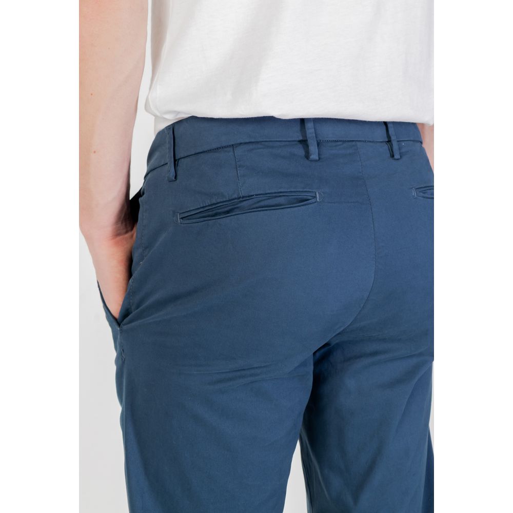 Borghese Blue Cotton Skinny Pants