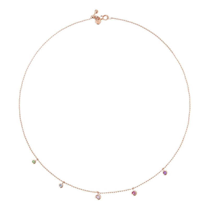 COLLANE DODO MOD. DCC3002BOLLIMIX9R42 gold necklace with multicolor pendants