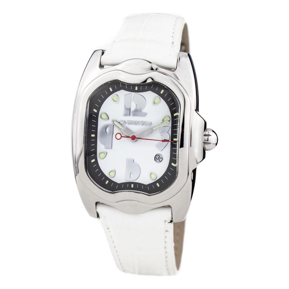 Chronotech Chronotech White Leather Watch CHCT7274M07AC 1728,Chronotech,New with tags,Watches for Women - Watches,White,Women