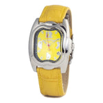 Chronotech Yellow Leather Watch 1728,67434610848,Chronotech,New with tags,Watches for Women - Watches,Women,Yellow Chronotech CHCT7274L02AC