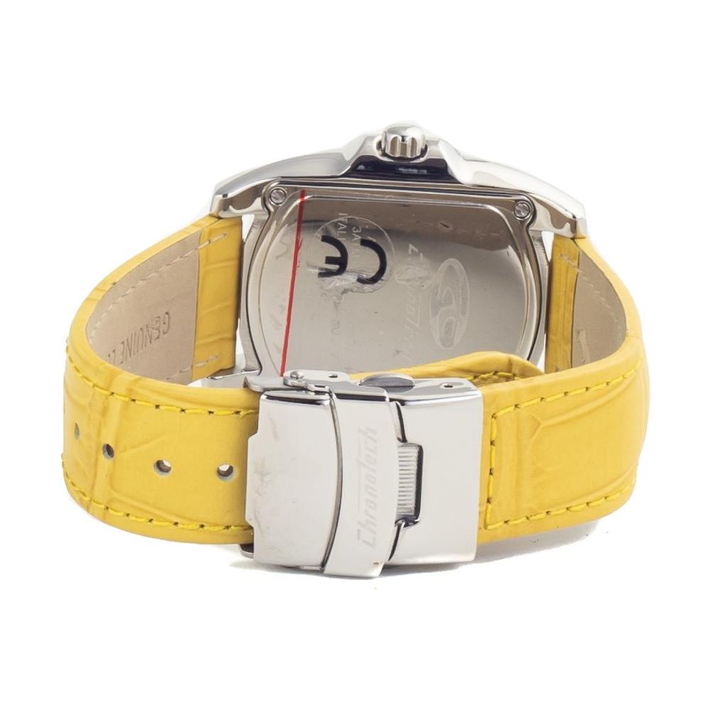Chronotech Yellow Leather Watch 1728,67434610848,Chronotech,New with tags,Watches for Women - Watches,Women,Yellow Chronotech CHCT7274L02AC