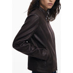 Desigual Brown Polyester Women's Jacket DE-39778-XS