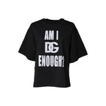 Dolce & Gabbana Black Printed Cotton Crew Neck Tee T-shirt TSH84779-44