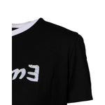 Dolce & Gabbana Black Printed Round Neck Top Cotton T-shirt TSH878643-38
