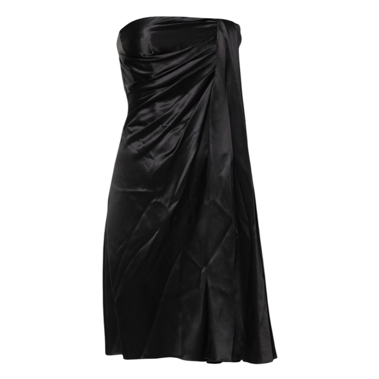 Dolce & Gabbana Black Strapless Sheath A-line Mini Dress DR281332-38