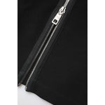 Dolce & Gabbana Black Viscose One Shoulder Zipper Sheath Dress DR281221-40