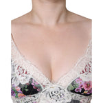 Dolce & Gabbana Black Floral Lace Short Sleeves Blouse Top TSH86564-40