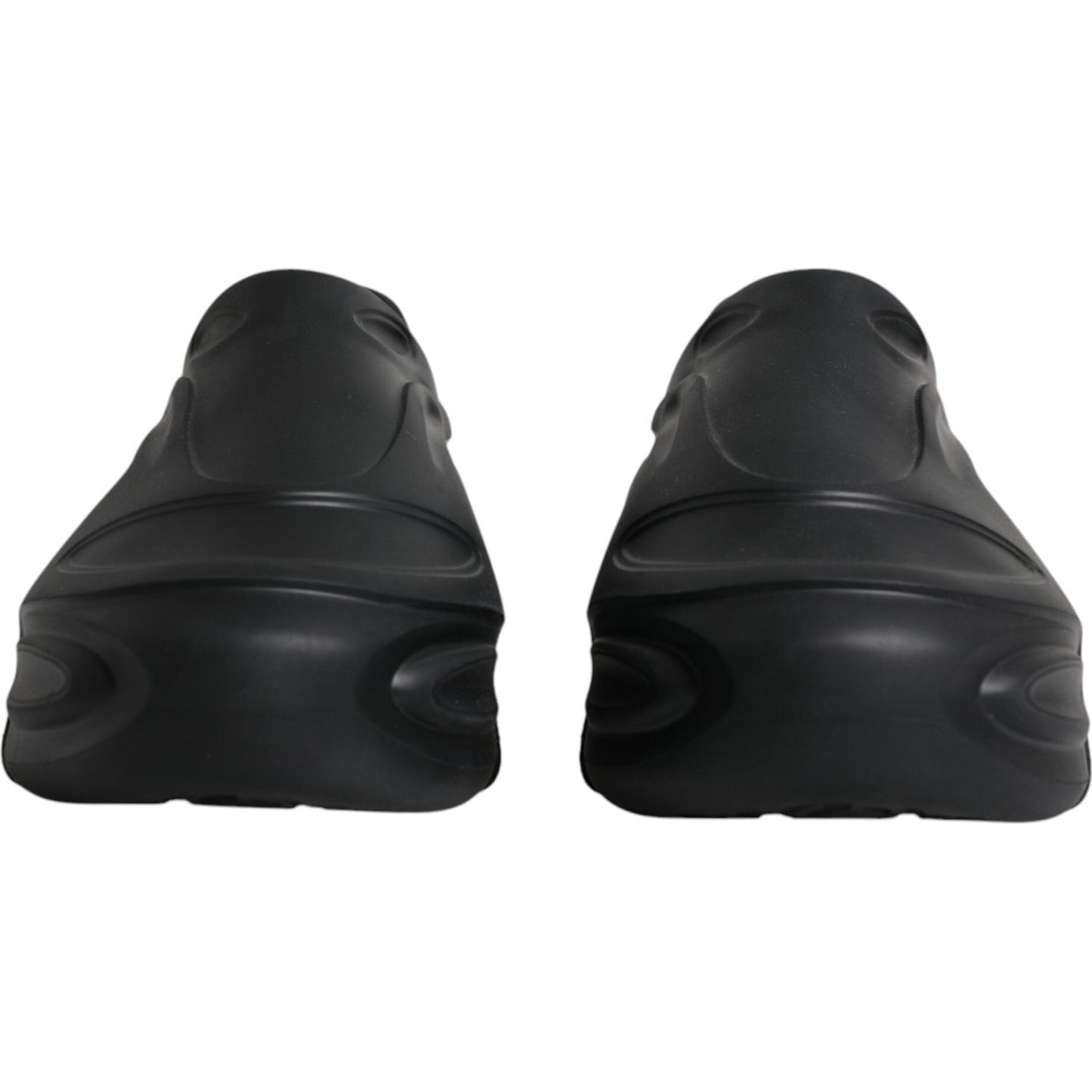 Dolce & Gabbana Black Foiled Rubber Toy Low Top Sneakers Shoes MV6349-44