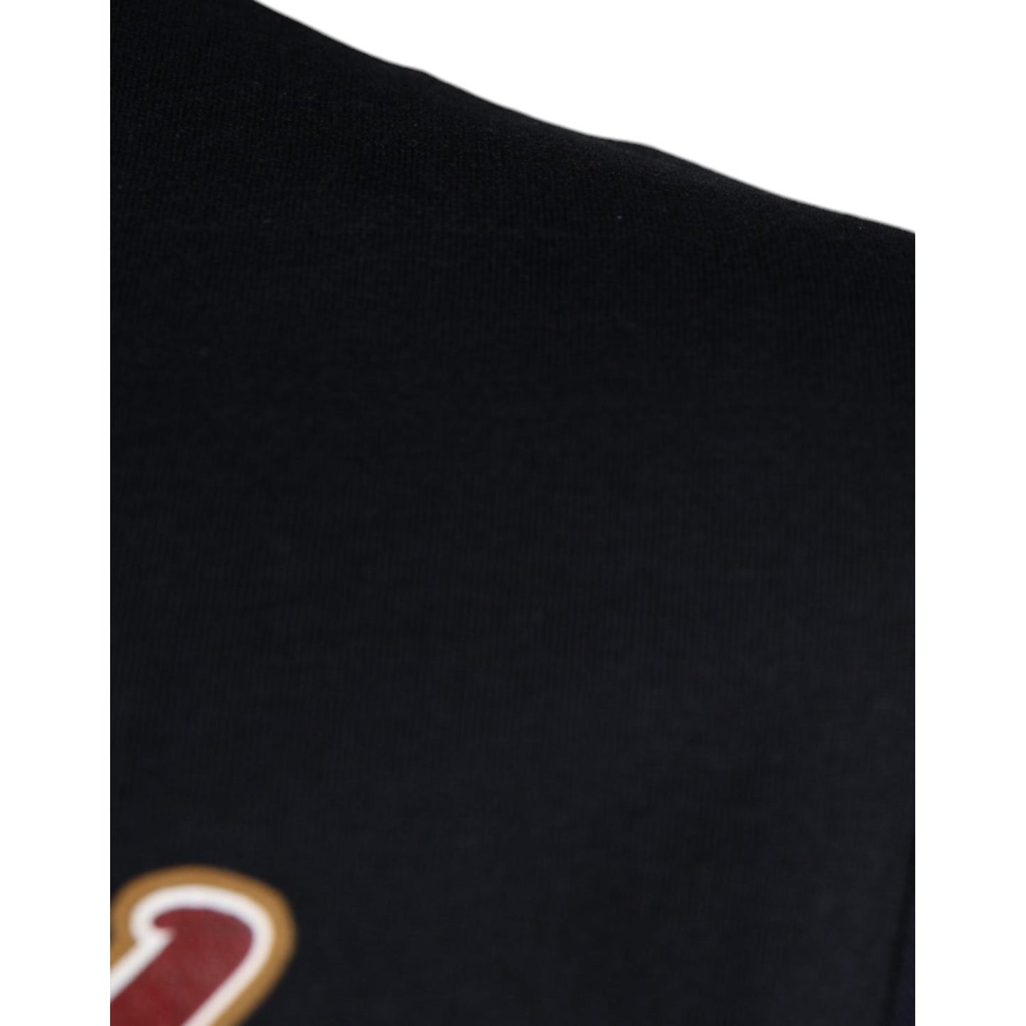 Dolce & Gabbana Black Graphic Print Cotton Crew Neck T-shirt TSH86887-50
