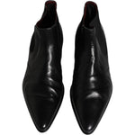 Dolce & Gabbana Dolce & Gabbana Black Leather Chelsea Men Ankle Boots Shoes MV6369-43 1728,67345645728,Black,Boots - Men - Shoes,Dolce & Gabbana,EU43/US10,Material: 60% Goat Leather 10% Cotton 10% Nylon 10% Viscose 7% Polyester 3% Elastane,Men,Preowned /