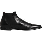 Dolce & Gabbana Dolce & Gabbana Black Leather Chelsea Men Ankle Boots Shoes MV6369-43 1728,67345645728,Black,Boots - Men - Shoes,Dolce & Gabbana,EU43/US10,Material: 60% Goat Leather 10% Cotton 10% Nylon 10% Viscose 7% Polyester 3% Elastane,Men,Preowned /
