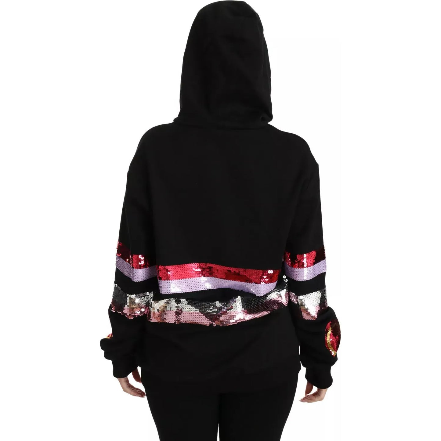 Dolce & Gabbana DG Sequined Hooded Pullover Sweater TSH3018#1