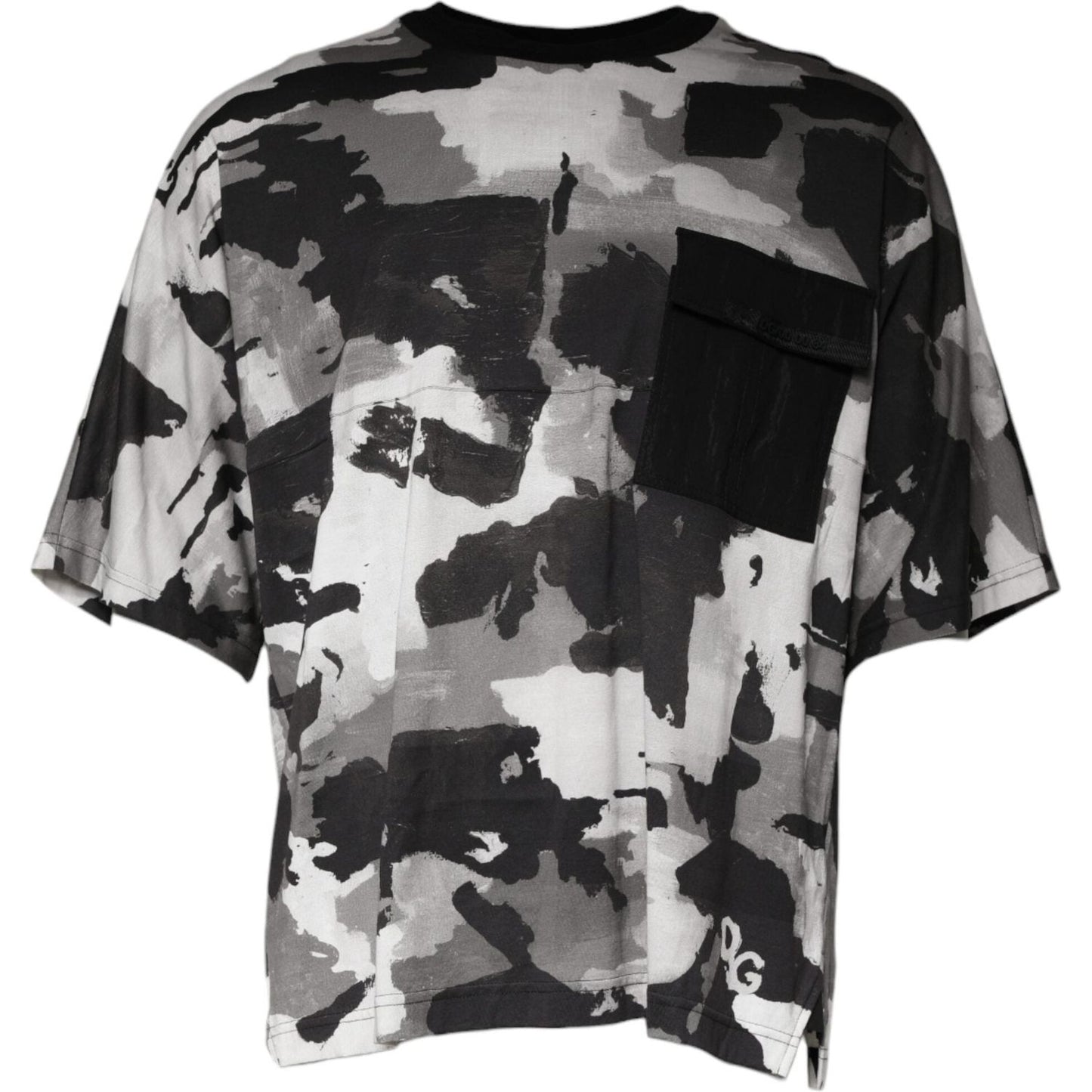 Dolce & Gabbana Multicolor Camouflage Cotton Crewneck T-shirt TSH87064-50