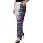 Dolce & Gabbana Multicolor Cotton Stretch High Waist Denim Jeans PAN74181-46
