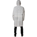Dolce & Gabbana White Hooded Parka Polyester Trench Coat Jacket JKT3854-56