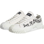 Dolce & Gabbana Dolce & Gabbana White Logo Print Lace Up Low Top Sneakers Shoes MV7304-44 1728,67345645728,Dolce & Gabbana,EU44/US11,Material: 90% Cotton 10% Leather,Men,Men - Shoes,New with tags,Shoes,Sneakers - Men - Shoes,White