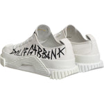 Dolce & Gabbana Dolce & Gabbana White Logo Print Lace Up Low Top Sneakers Shoes MV7304-44 1728,67345645728,Dolce & Gabbana,EU44/US11,Material: 90% Cotton 10% Leather,Men,Men - Shoes,New with tags,Shoes,Sneakers - Men - Shoes,White