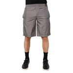 Dolce & Gabbana Light Gray Nylon Elastic Waist Shorts Swimwear BIK1689-3