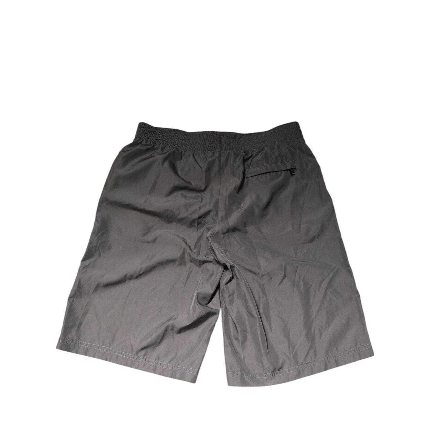 Dolce & Gabbana Light Gray Nylon Elastic Waist Shorts Swimwear BIK1689-3