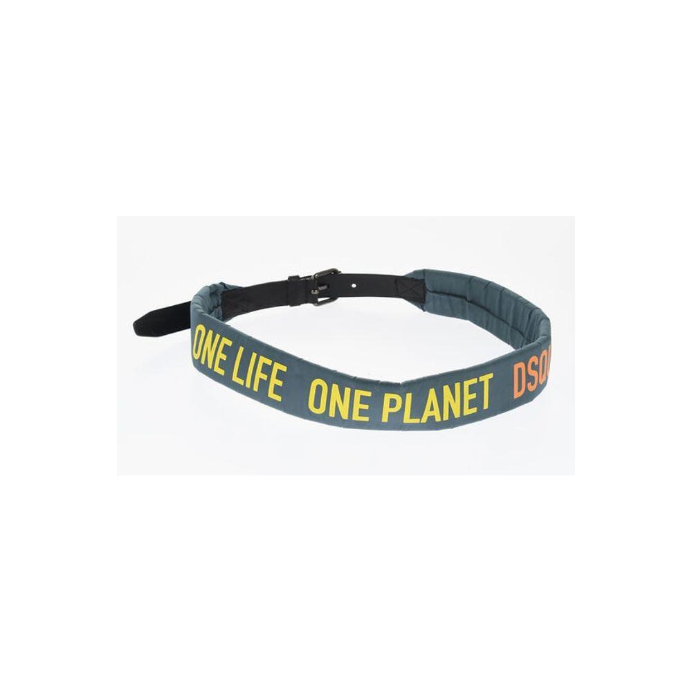 Dsquared² Padded Belt with Leather Detail 1728,74866327712,90 cm / 36 Inches,Accessories,Belts - Men - Accessories,Dsquared²,Gray,Men,Men - Accessories,New with tags DS-P682677-90 CM / 36 INCHES