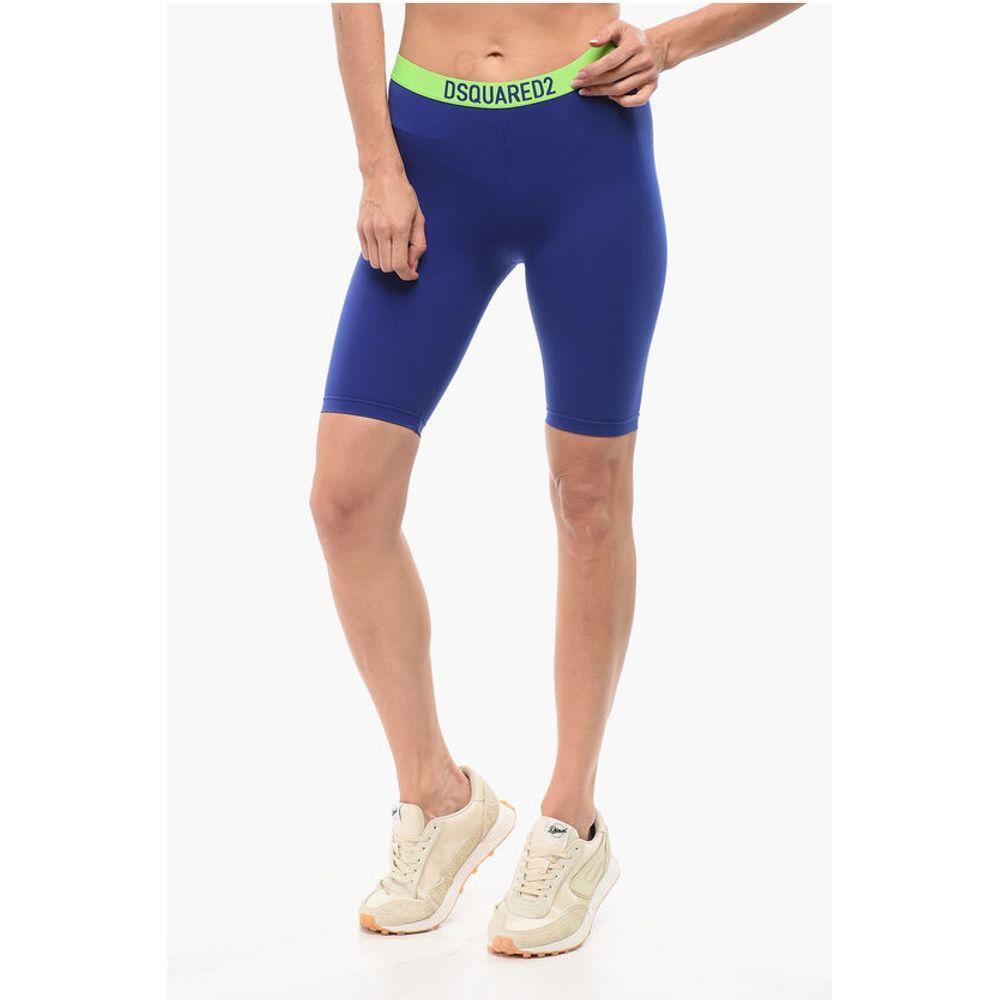 Dsquared² Underwear Microfiber Leggings with Logoed Elastic Band