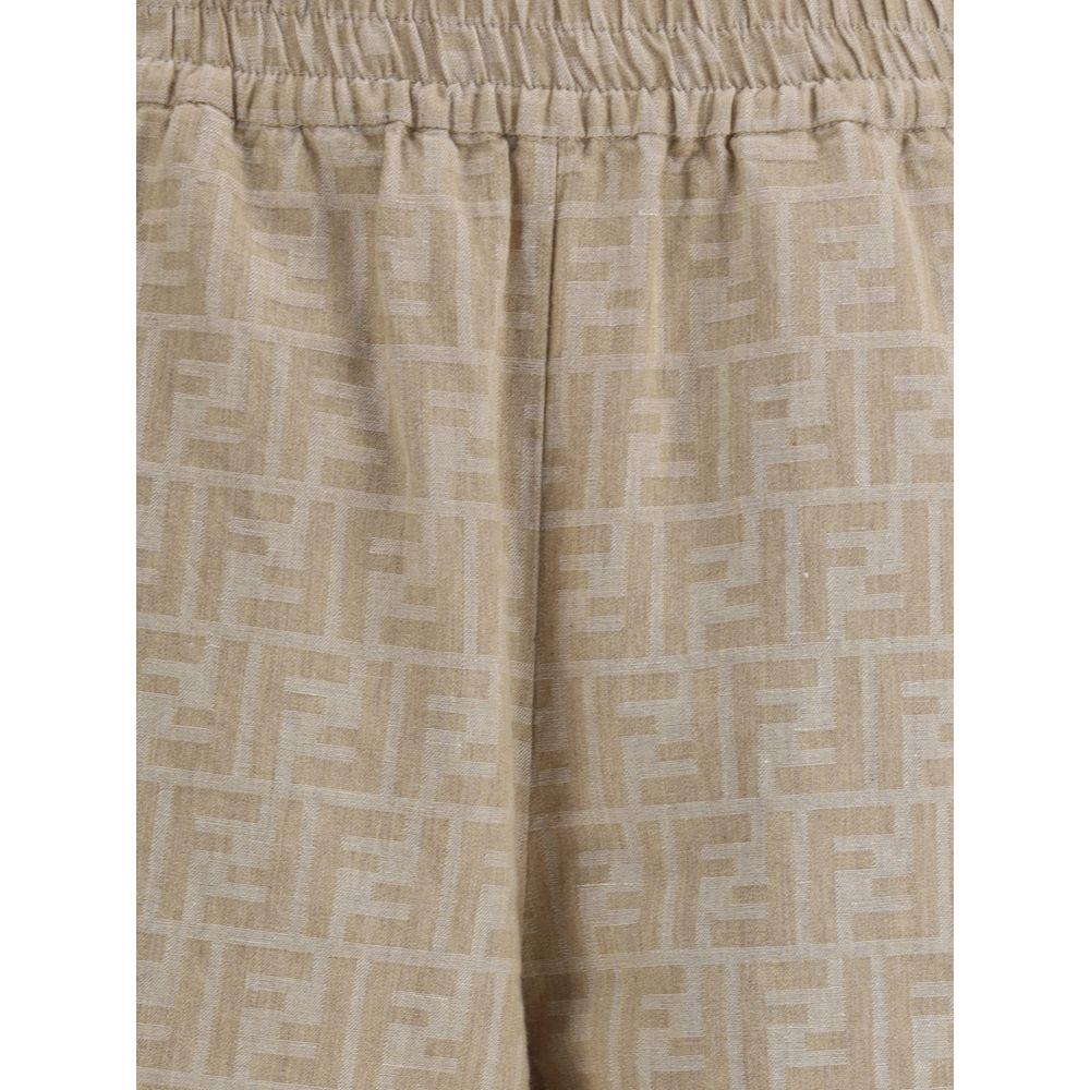 Fendi Chambray Pants 1728,38,40,72470364320,Beige,Clothing,Fendi,New with tags,Sweaters - Women - Clothing,Women,Women - Clothing Fendi FE-FLP869ASMFF1SAZ-38
