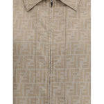 Fendi Chambray cropped Jacket 1728,72470364320,Beige,Clothing,Fendi,IT40 | M,Jackets & Coats - Women - Clothing,New with tags,Women,Women - Clothing Fendi FE-FLF790ASMFF1SAZ-IT40 | M