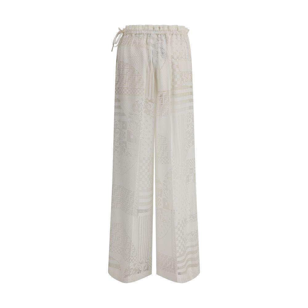 Fendi Patchwork Devo Pants 1728,40,72470364320,Clothing,Cream,Fendi,New with tags,Sweaters - Women - Clothing,Women,Women - Clothing Fendi FE-FR6646AUJXF0ZNM-40