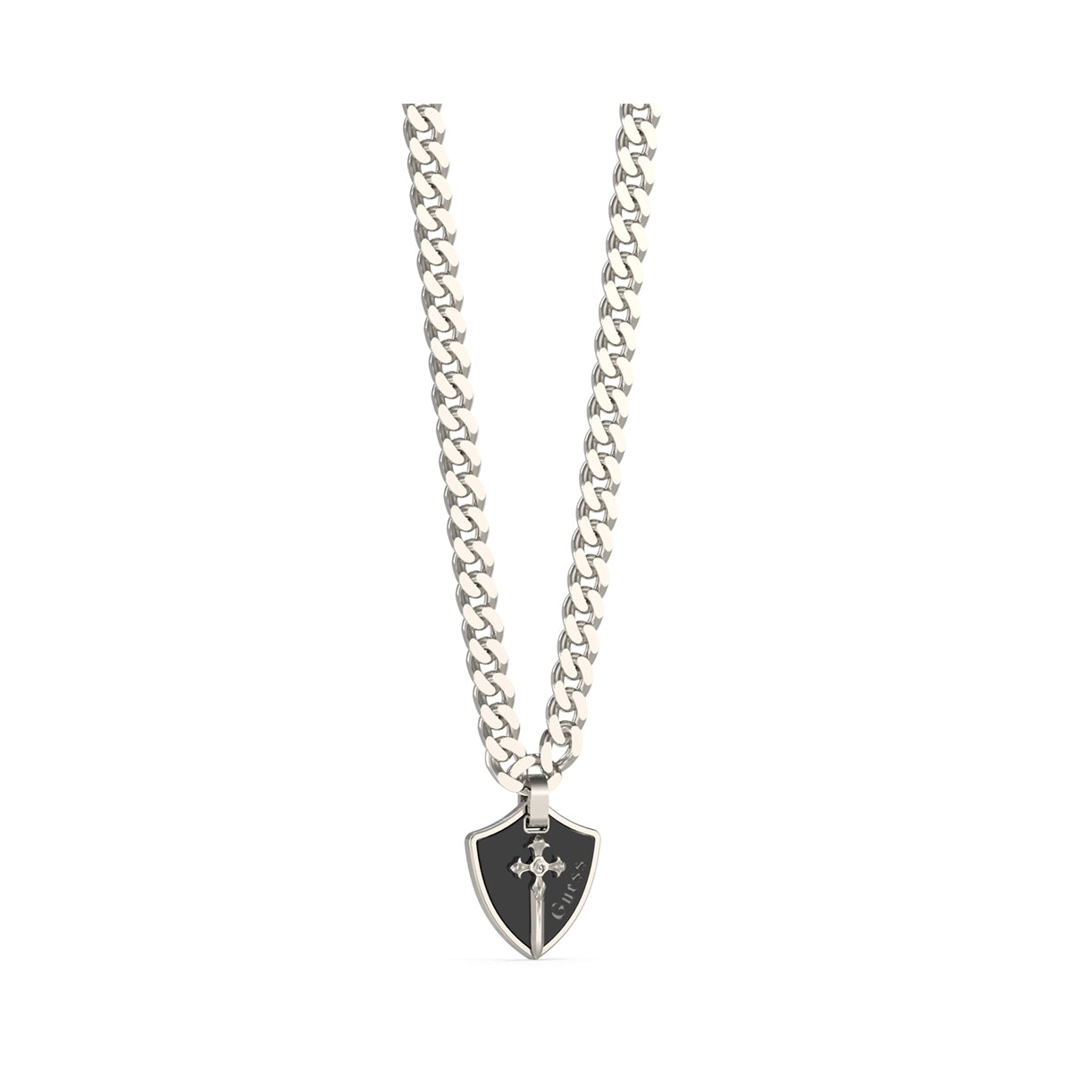 GUESS JEWELS JEWELRY Mod. JUMN04019JWSTBKT-U necklace with shield pendant