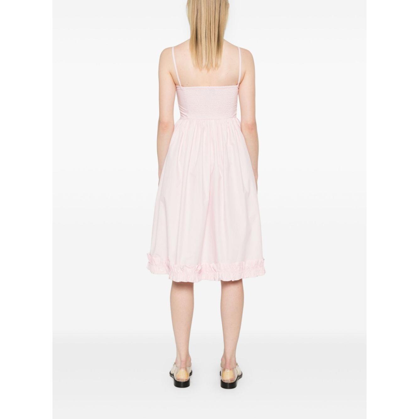 Ganni Ganni Poplin midi dress with shoulder straps LDin,Spring - Summer 2025,Women,Women > Clothing,Women > Clothing > Dresses,Yes Eu W0325868-P25