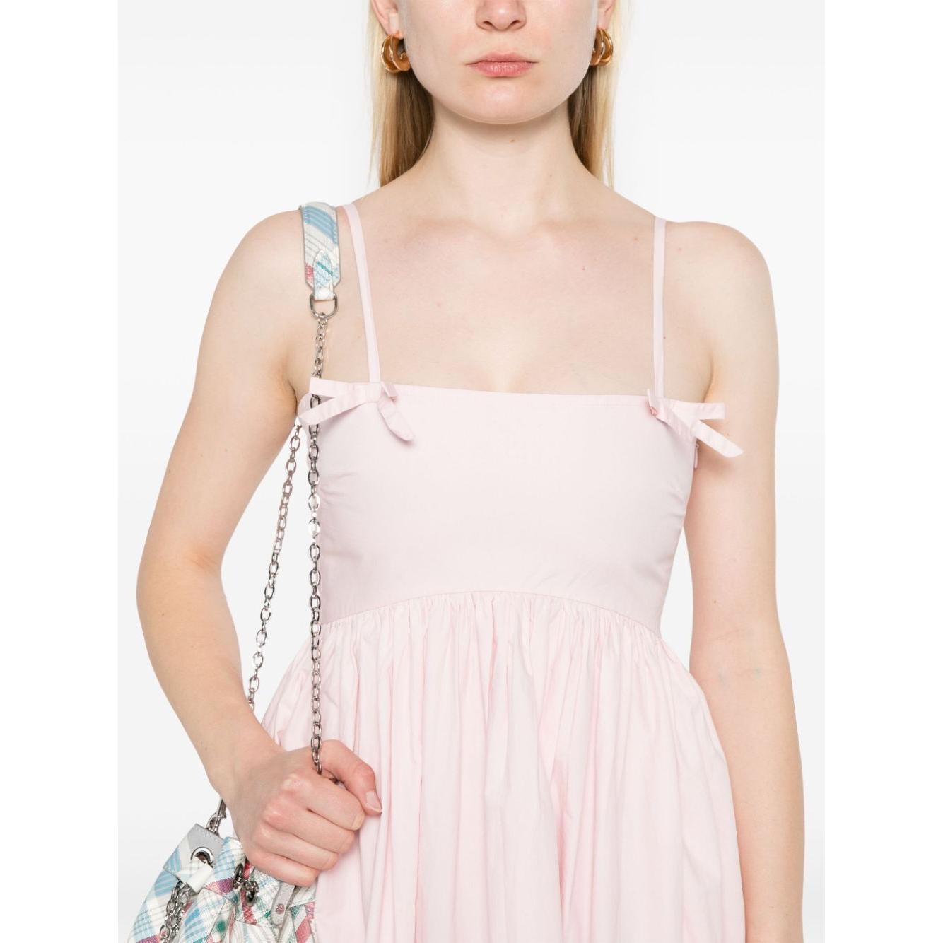 Ganni Ganni Poplin midi dress with shoulder straps LDin,Spring - Summer 2025,Women,Women > Clothing,Women > Clothing > Dresses,Yes Eu W0325868-P25