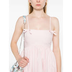 Ganni Ganni Poplin midi dress with shoulder straps LDin,Spring - Summer 2025,Women,Women > Clothing,Women > Clothing > Dresses,Yes Eu W0325868-P25